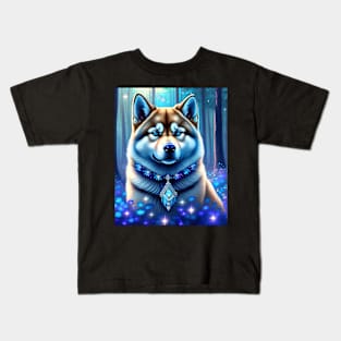 Glowing Shiba Kids T-Shirt